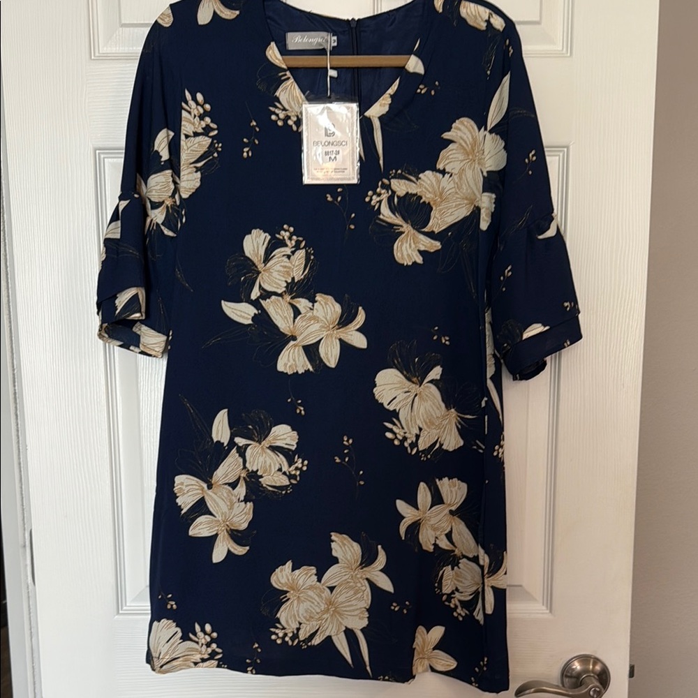 Floral Navy Dress